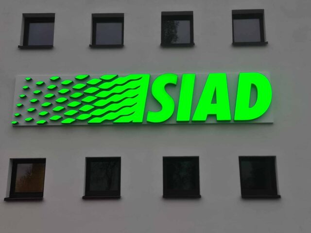 logo 3d podświetlane