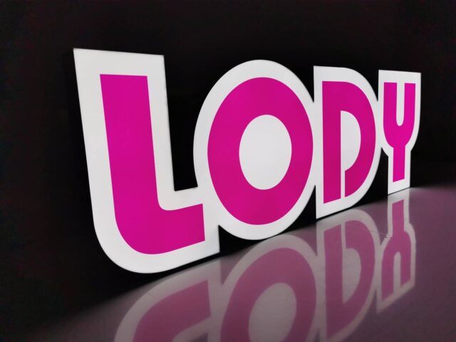 litery blokowe podświetlane