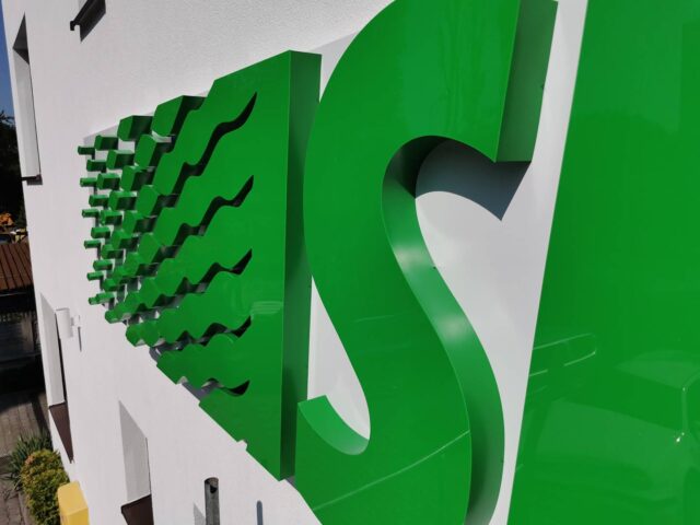 logo 3d podświetlane